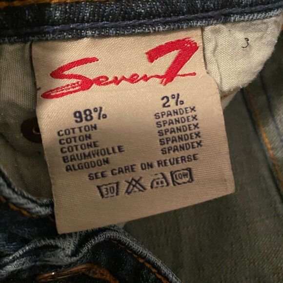 Seven7 Flare 5 pocket denim, size 30/10 - Picture 5 of 5